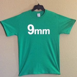 Men's 9mm gun t shirt